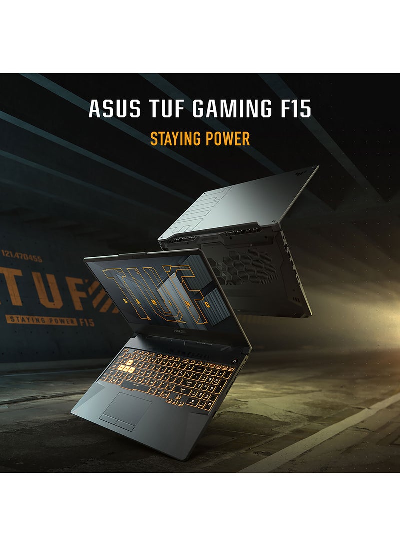 TUF Gaming F15 FX506HF-HN014W Gaming (Upgraded Version) Laptop With 15.6-Inch FHD Display, Core i5-11400H Processor / 8GB RAM / 512GB SSD / 4GB NVIDIA GeForce RTX 2050 Graphics / Win 11 Home / English/Arabic Graphite Black - v1675414048/N53380294A_3