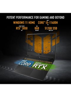 ASUS TUF Gaming F15 FX506HC-HN111W Gaming (Upgraded Version) Laptop With 15.6-Inch FHD Display, Core i5-11400H Processor / 8GB RAM / 512GB SSD / 4GB NVIDIA GeForce RTX 3050 Graphics / Win 11 Home / English/Arabic Graphite Black  - Image 4