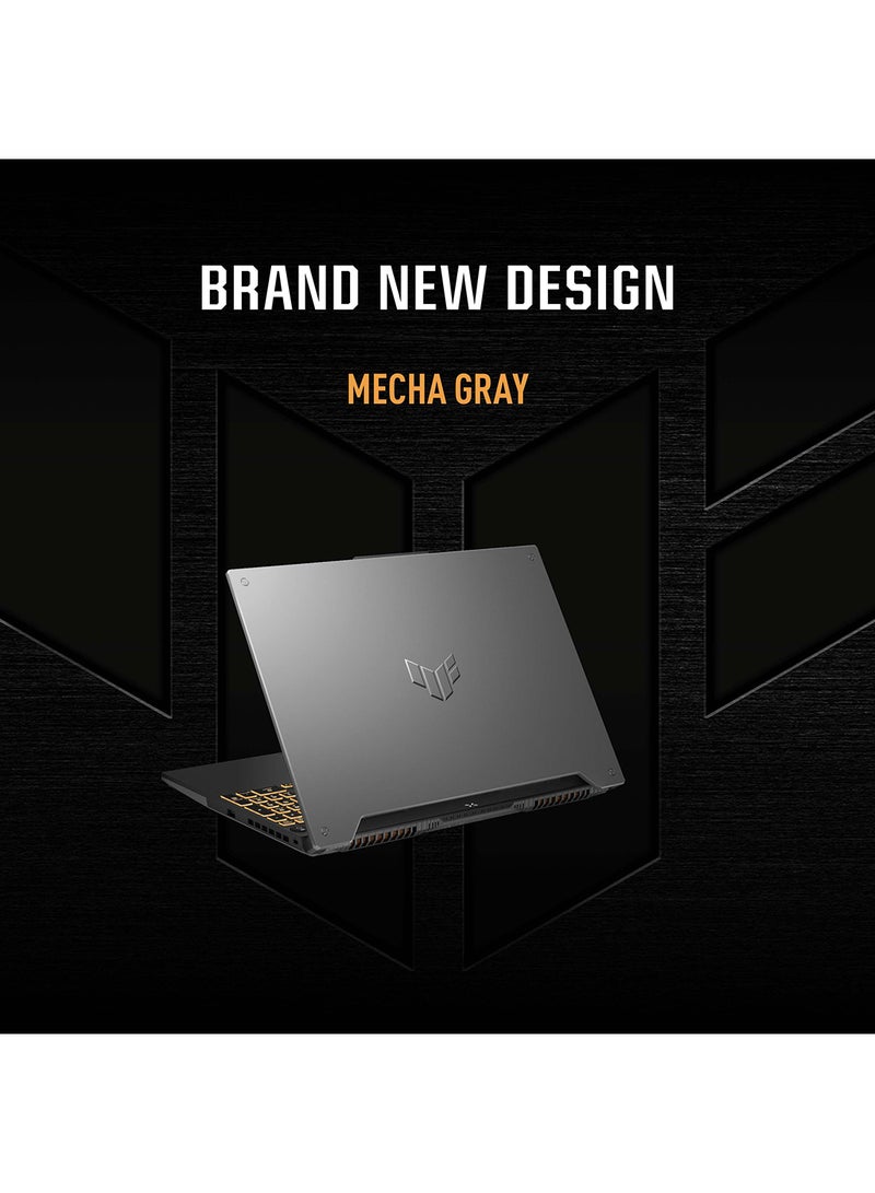 ASUS - TUF F15 FX507ZC4-HN002W Gaming (Upgraded Version) Laptop With 15.6-Inch FHD Display, Core i7-12700H Processor /16GB RAM /512GB SSD/Windows 11 Home/4GB NVIDIA GeForce RTX 3050 Graphics English/Arabic Mecha Gray - Image 1