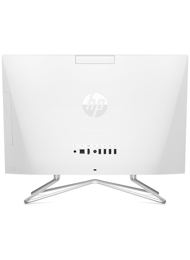 HP - AIO 22-dd2000nh Desktop With 21.5-Inch Display, Celeron-J4025 Processor/4GB RAM/256GB SSD/Intel HD Graphics English Snow white - Image 1