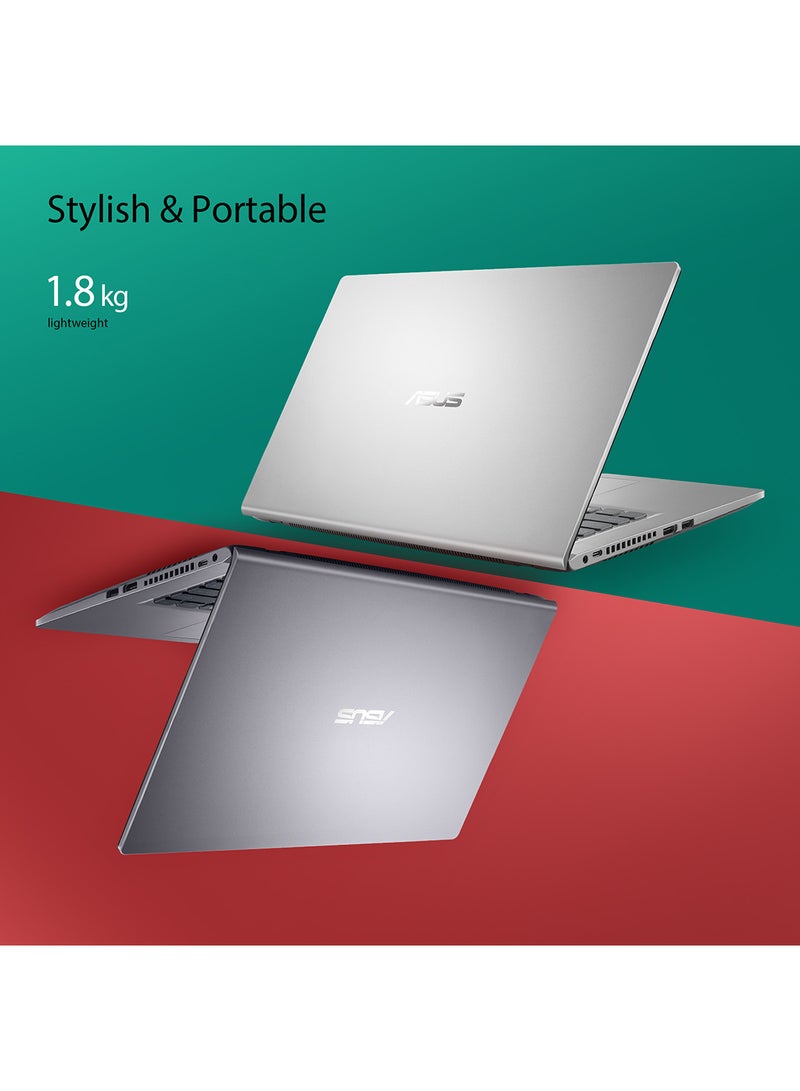 ASUS - X515MA-BR473WS Slim (Upgraded Version) Laptop With 15.6-Inch HD Display, Celeron N4020 Processor / 4GB RAM / 128GB SSD / Intel UMA / Win 11 Home / English/Arabic Transparent Silver - Image 1