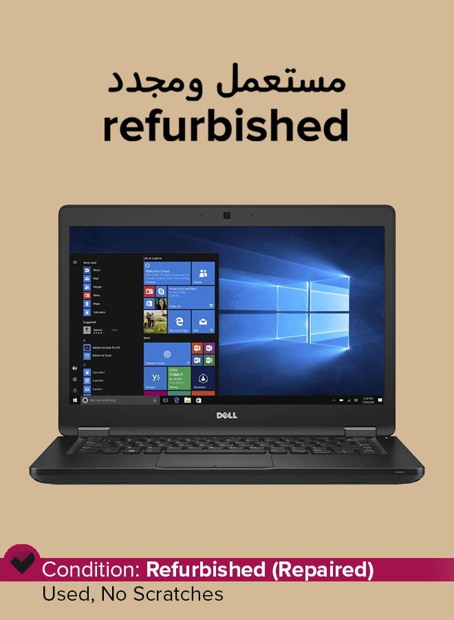 DELL Refurbished - LATITUDE 5480 Laptop With 14-Inch Display,Core i7/ NIVIDIA 2GB Graphics/8GB RAM/256GB SSD/Windows 10 Home English Black  - Image 1