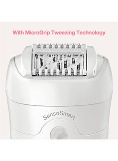 BRAUN Silk Epil SES 5820 Wet & Dry Epilator + 4 Extras incl. Bikini Styler & Pouch White 19.7x7x26cm  - Image 5
