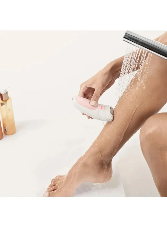 BRAUN Silk Epil SES 5820 Wet & Dry Epilator + 4 Extras incl. Bikini Styler & Pouch White 19.7x7x26cm