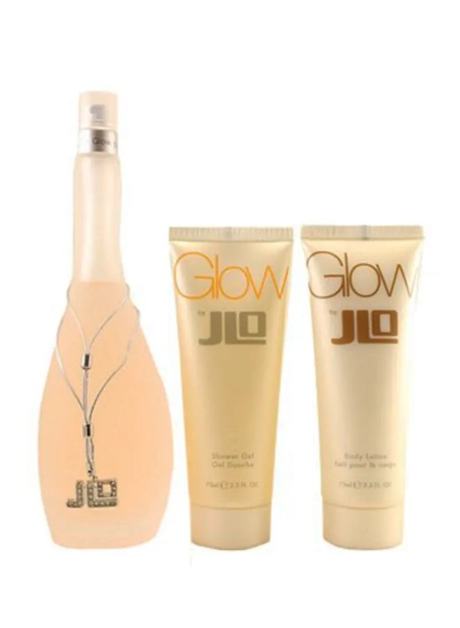 jennifer lopez Glow 3 Piece Gift Set for Women, EDT 100 ml With Shower Gel 75 ml And Body Lotion 75 ml 100ml  - Image 2