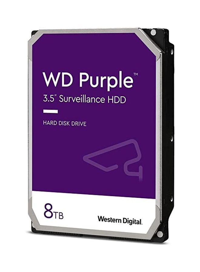 دبليو دي محرك الأقراص الصلبة الداخلي للمراقبة من Purple Pro - SATA بسرعة 6 جيجابت/الثانية، ذاكرة تخزين مؤقت سعة 256 ميجابايت، 3.5 بوصة 