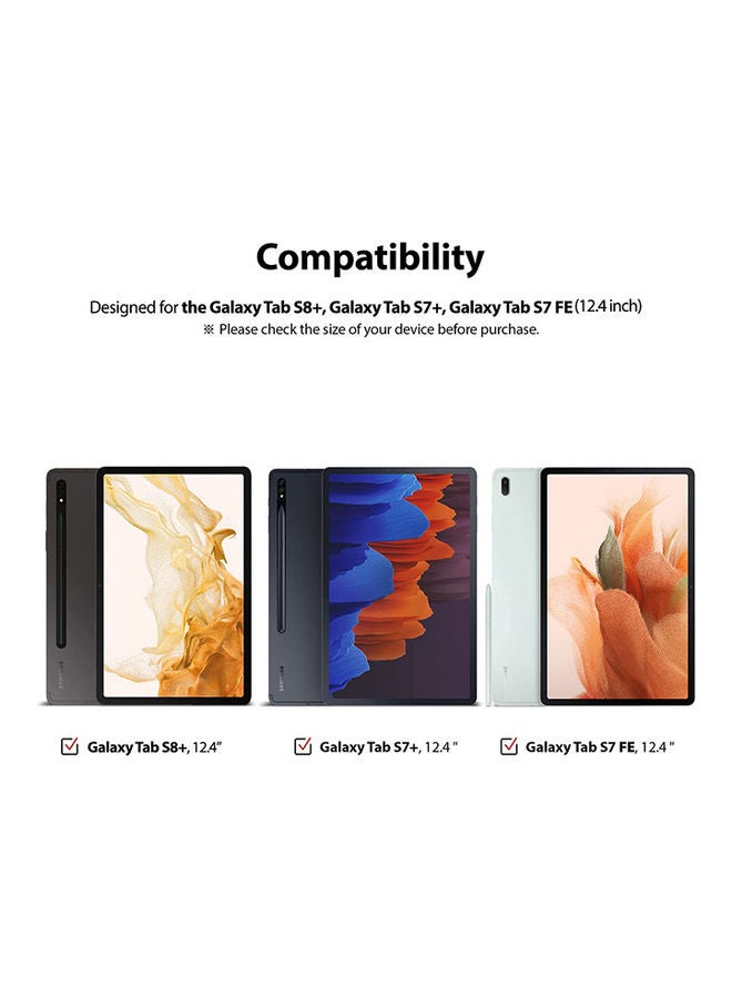 Ringke Tempered Glass Screen Protector For Samsung Galaxy Tab S8 Plus Or S7 Plus, S7 FE 9H Hardness Multi Layered HD Quality Anti-Scratch Technology Premium Clear - Image 2