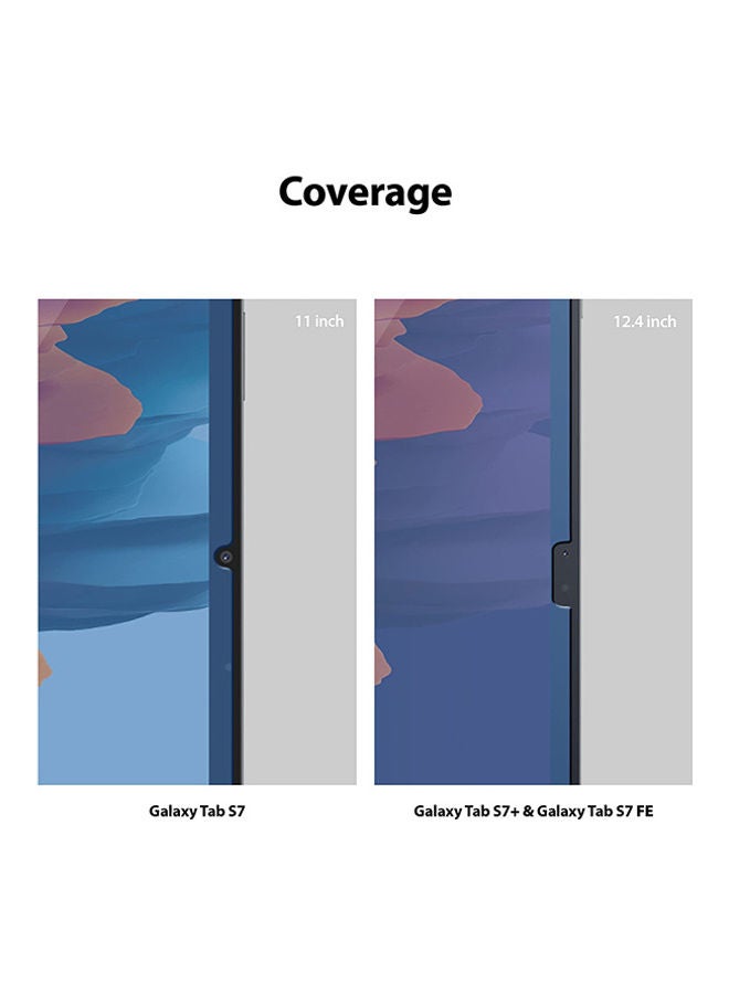 Ringke Tempered Glass Screen Protector For Samsung Galaxy Tab S8 Plus Or S7 Plus, S7 FE 9H Hardness Multi Layered HD Quality Anti-Scratch Technology Premium Clear - Image 3