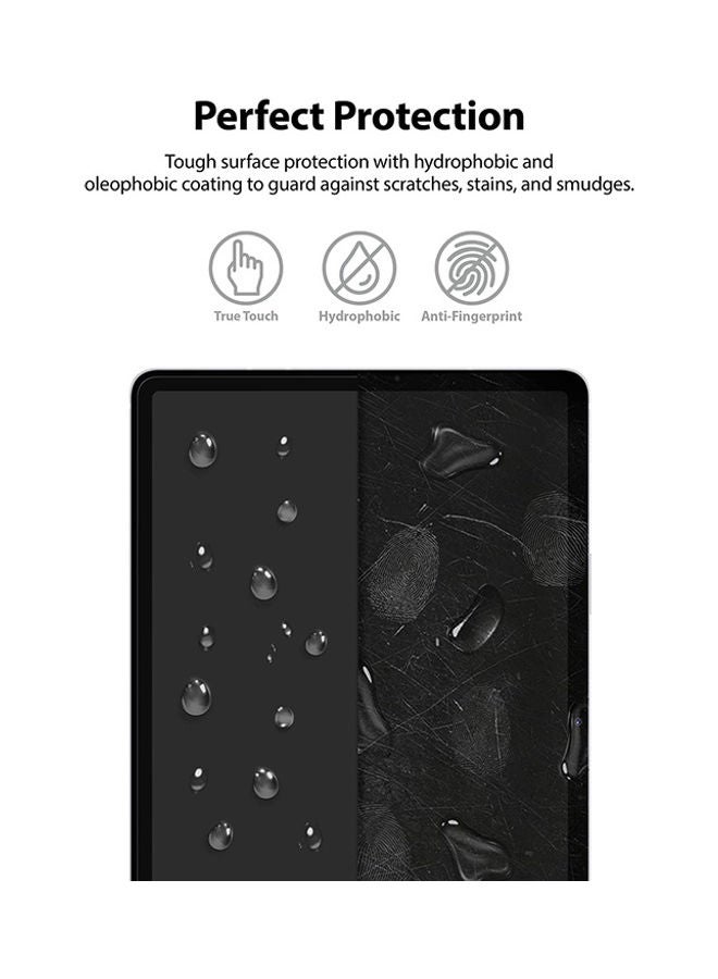 Ringke Tempered Glass Screen Protector For Samsung Galaxy Tab S8 Plus Or S7 Plus, S7 FE 9H Hardness Multi Layered HD Quality Anti-Scratch Technology Premium Clear - Image 4