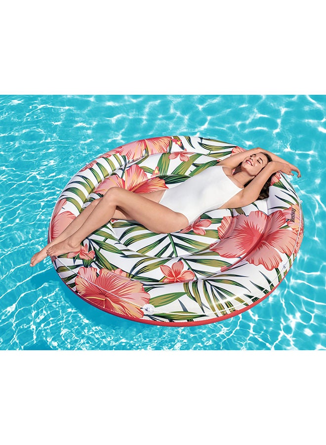 Bestway - Peaceful Palms Island Easy Inflatable Pool Float - Multicolour 158cm - Image 1