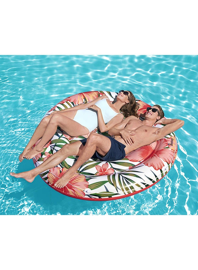 Bestway - Peaceful Palms Island Easy Inflatable Pool Float - Multicolour 158cm - Image 1