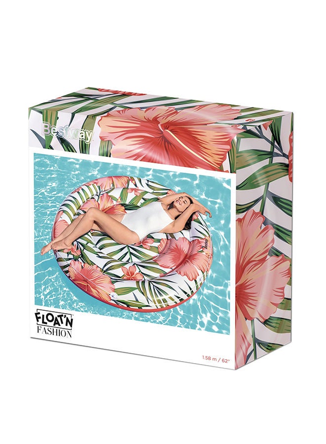 Bestway - Peaceful Palms Island Easy Inflatable Pool Float - Multicolour 158cm - Image 1