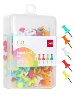 100-Piece Desk Office Series Push Pins Set Red/Yellow/Green - v1675433225/N38339915A_1