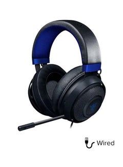 RAZER Razer Kraken Gaming Headset: Lightweight Aluminum Frame, Retractable Noise Isolating Microphone, For PC, PS4, Nintendo Switch- Black/Blue  - Image 2