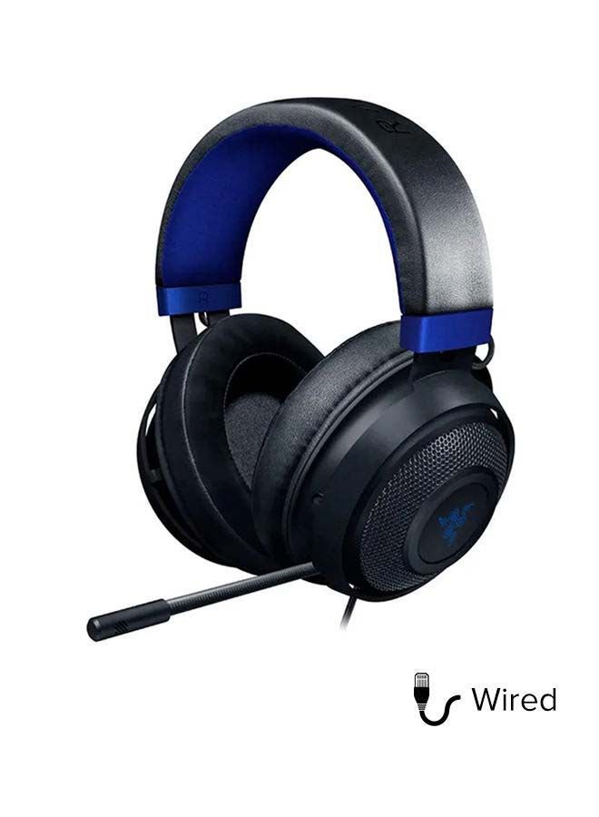 RAZER Razer Kraken Gaming Headset: Lightweight Aluminum Frame, Retractable Noise Isolating Microphone, For PC, PS4, Nintendo Switch- Black/Blue  - Image 2