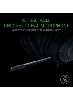 RAZER Razer Kraken Gaming Headset: Lightweight Aluminum Frame, Retractable Noise Isolating Microphone, For PC, PS4, Nintendo Switch- Black/Blue  - Image 4
