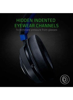 RAZER Razer Kraken Gaming Headset: Lightweight Aluminum Frame, Retractable Noise Isolating Microphone, For PC, PS4, Nintendo Switch- Black/Blue  - Image 5