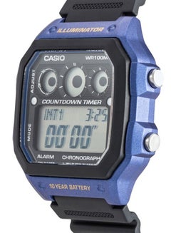 CASIO Boys' Resin Digital Wrist Watch AE-1300WH-2AVDF - 42 mm - Black  - Image 4