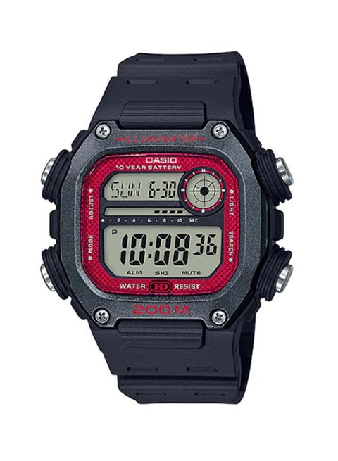 Men's Resin Digital Watch DW-291H-1BVDF - 51 mm - Black