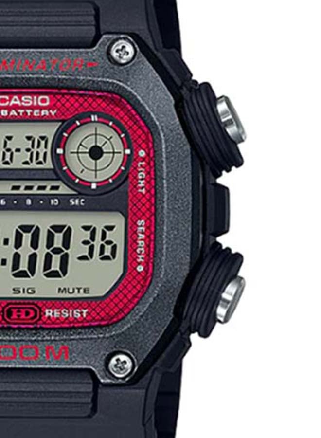 Men's Resin Digital Watch DW-291H-1BVDF - 51 mm - Black