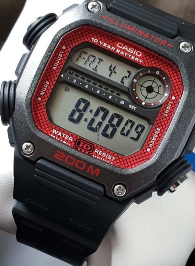 CASIO Men's Resin Digital Watch DW-291H-1BVDF - 51 mm - Black  - Image 4
