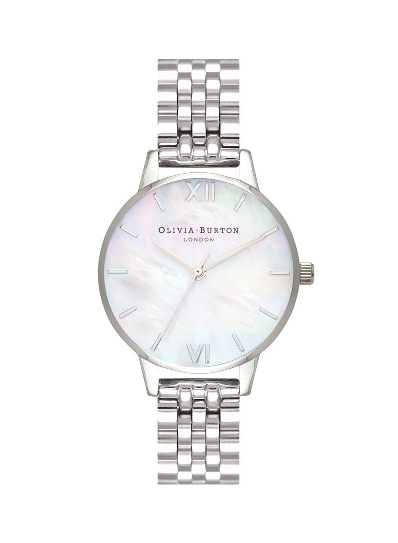 OLIVIA BURTON Women's Stainless Steel Analog Wrist Watch OB16MOP02 - Image 1