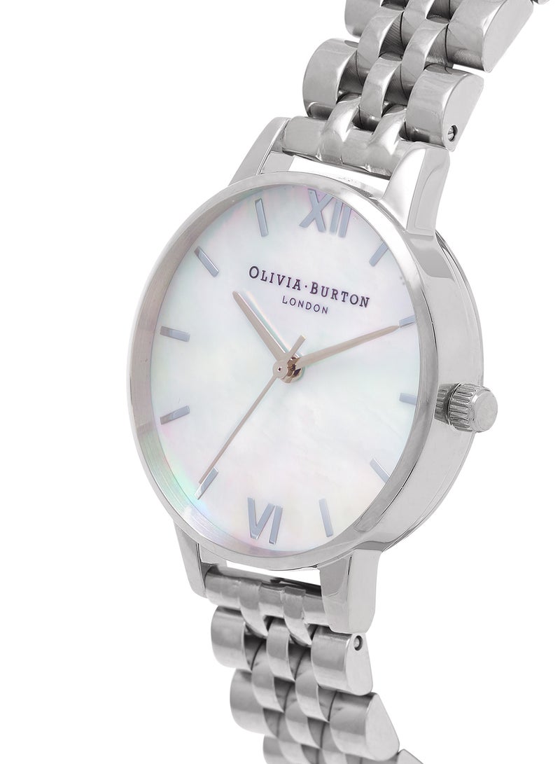 OLIVIA BURTON Women's Stainless Steel Analog Wrist Watch OB16MOP02 - Image 3