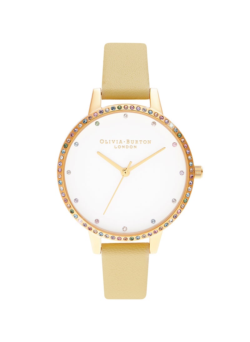 OLIVIA BURTON - Women's Leather Analog Wrist Watch OB16RB20 - Image 1