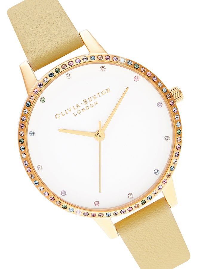OLIVIA BURTON - Women's Leather Analog Wrist Watch OB16RB20 - Image 1