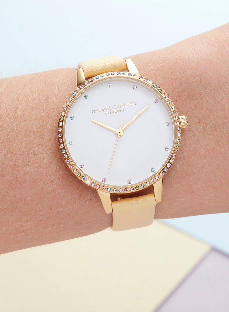 OLIVIA BURTON - Women's Leather Analog Wrist Watch OB16RB20 - Image 1