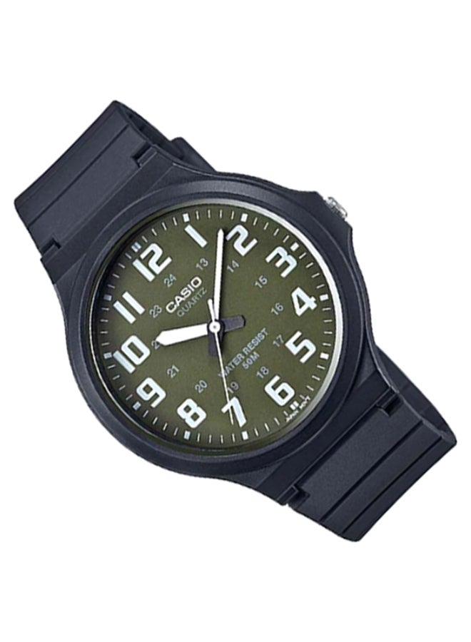 CASIO Men's Resin Analog Wrist Watch MW-240-3BVDF - 44 mm - Black - Image 2