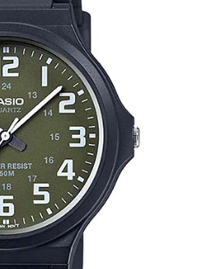 CASIO Men's Resin Analog Wrist Watch MW-240-3BVDF - 44 mm - Black - Image 4