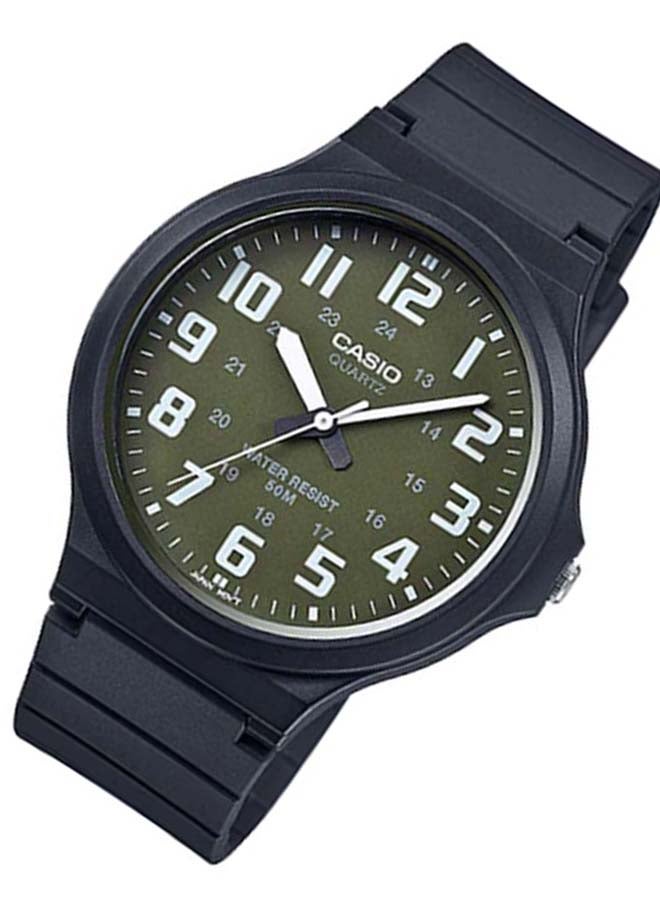 CASIO Men's Resin Analog Wrist Watch MW-240-3BVDF - 44 mm - Black - Image 5