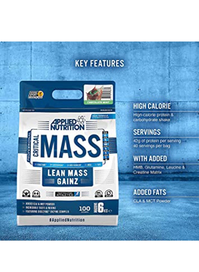 Critical Mass Lean Mass Gainz Vanilla Flavour -6Kg