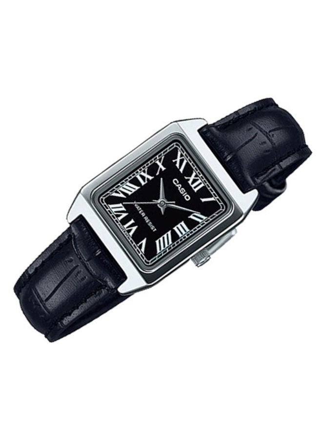 CASIO - Women's Leather Analog Wrist Watch LTP-V007L-1BUDF - Image 1