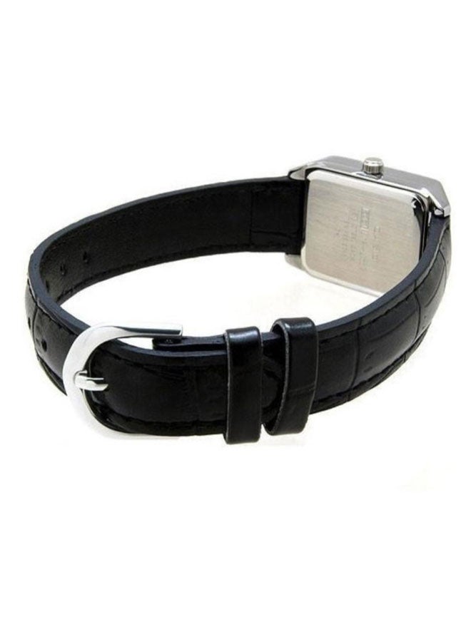 CASIO - Women's Leather Analog Wrist Watch LTP-V007L-1BUDF - Image 1