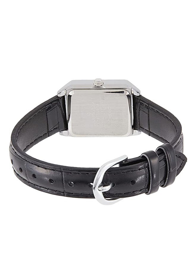 CASIO - Women's Leather Analog Wrist Watch LTP-V007L-1BUDF - Image 1