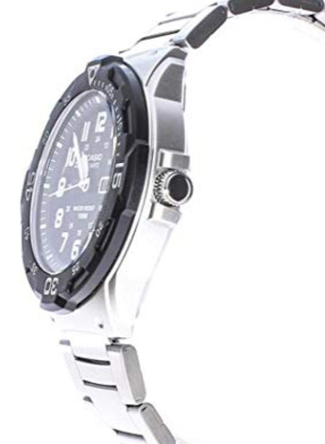 كاسيو ساعة يد بعقارب وسوار من الستانلس ستيل طراز MRW-200HD-1BVDF للرجال - Image 3