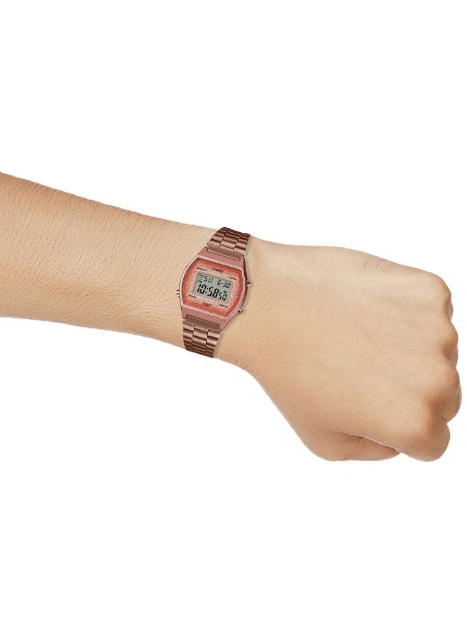 CASIO Stainless Steel Digital Wrist Watch B640WCG-5DF - 33 mm - Rose Gold - Image 4