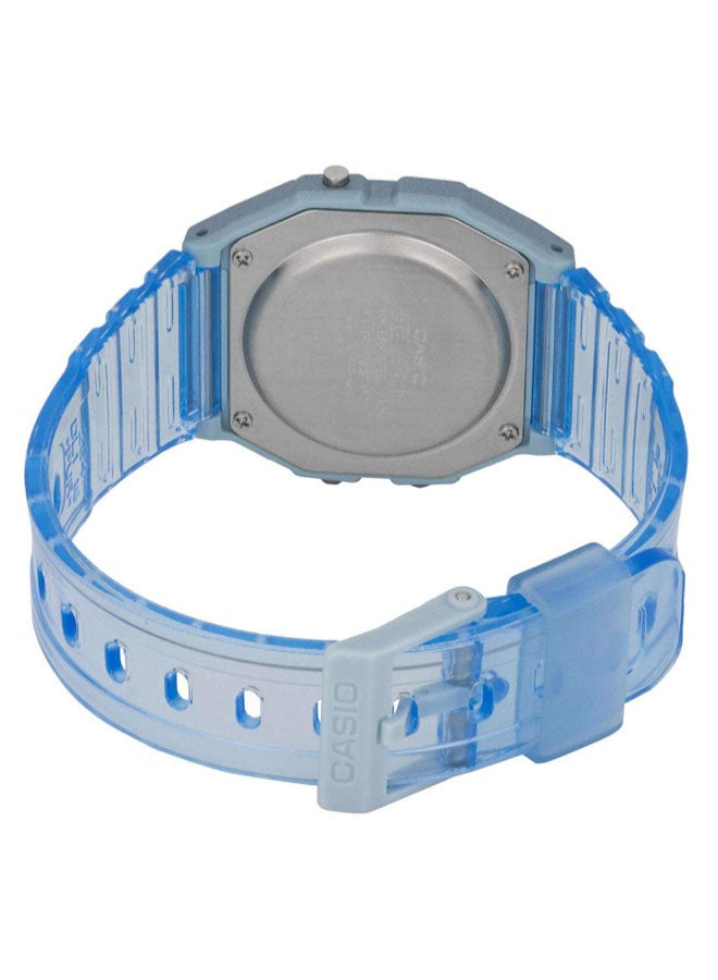 Women's Resin Digital Wrist Watch F-91WS-2DF - 33 mm - Blue - v1675443141/N40052967A_2