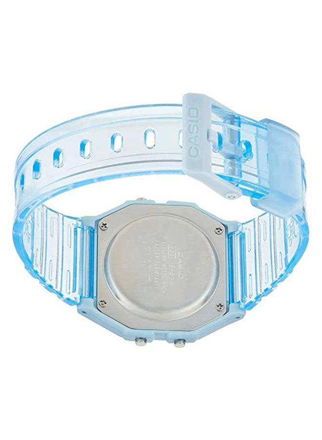 Women's Resin Digital Wrist Watch F-91WS-2DF - 33 mm - Blue - v1675443142/N40052967A_6