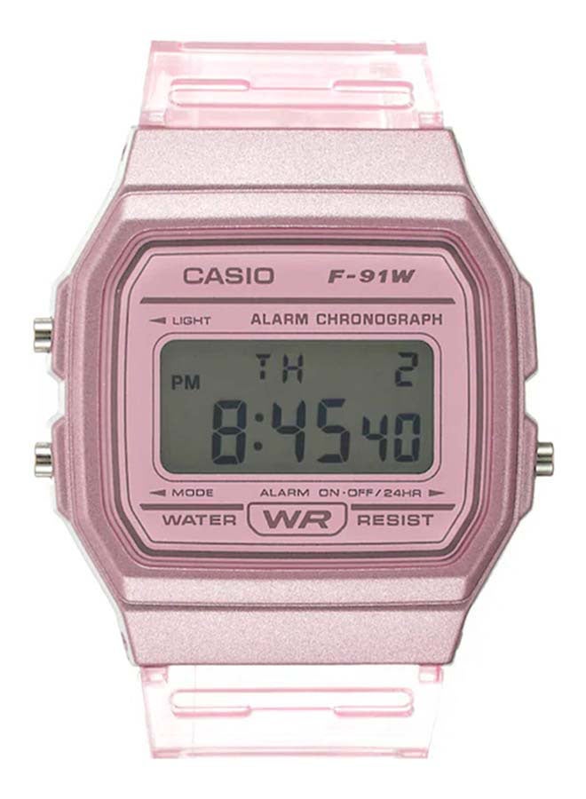 Women's Youth Digital Watch F-91WS-4DF - 46 mm - Pink - v1675443142/N40052968A_2