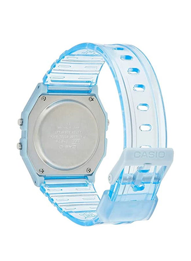 Women's Resin Digital Wrist Watch F-91WS-2DF - 33 mm - Blue - v1675443143/N40052967A_9