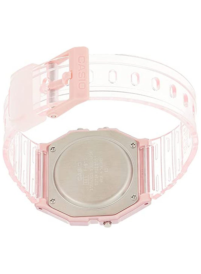 Women's Youth Digital Watch F-91WS-4DF - 46 mm - Pink - v1675443143/N40052968A_8