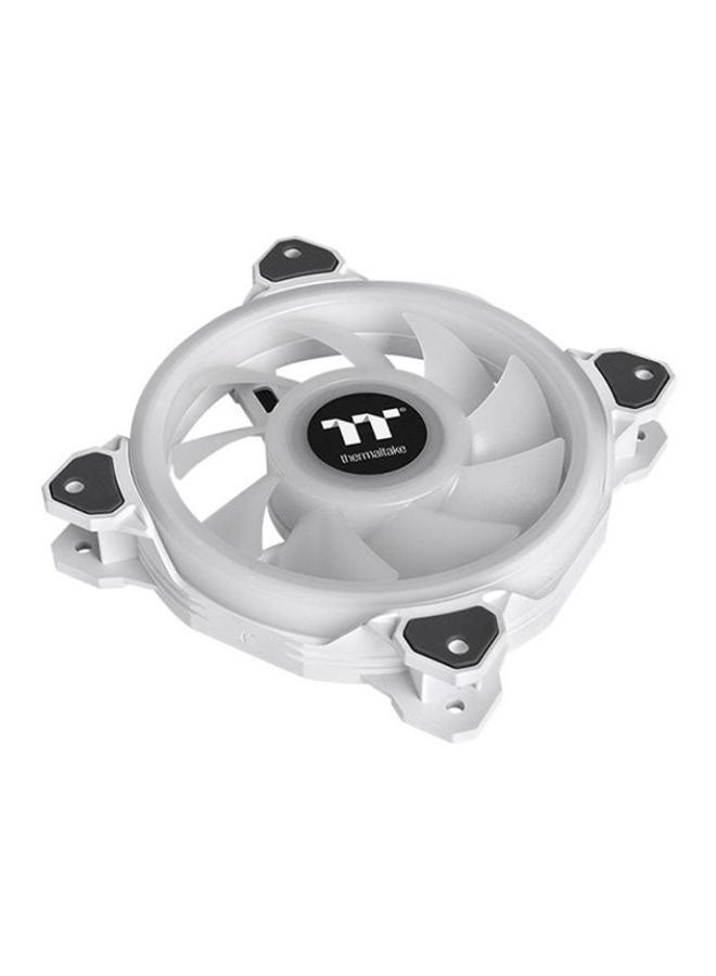Thermaltake CL-F100-PL12SW-A Riing Quad 12 RGB Radiator Fan (Pack of 3) 12cm White  - Image 2