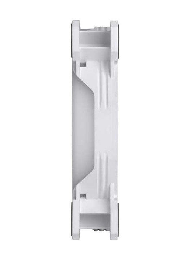 Thermaltake CL-F100-PL12SW-A Riing Quad 12 RGB Radiator Fan (Pack of 3) 12cm White  - Image 4