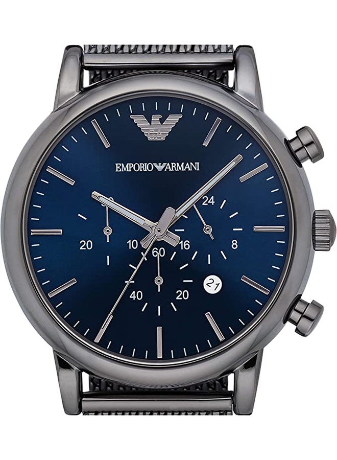 EMPORIO ARMANI Men's Luigi Water Resistant Chronograph Watch AR1979 - 46 mm - Gunmetal  - Image 4