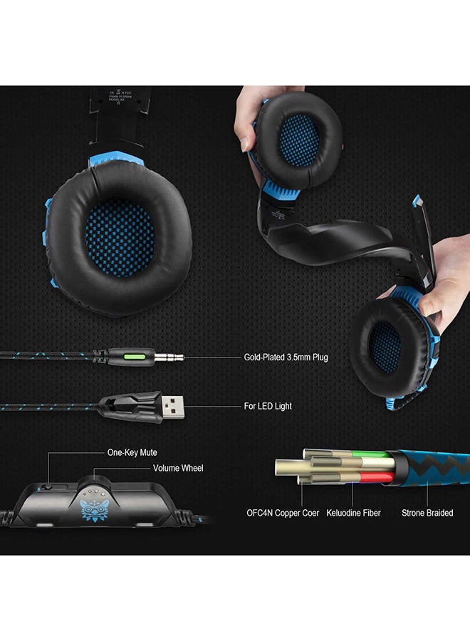 K2Pro Gaming Wired Headset With Microphone For PS4/PS5/XOne/XSeries/NSwitch/PC