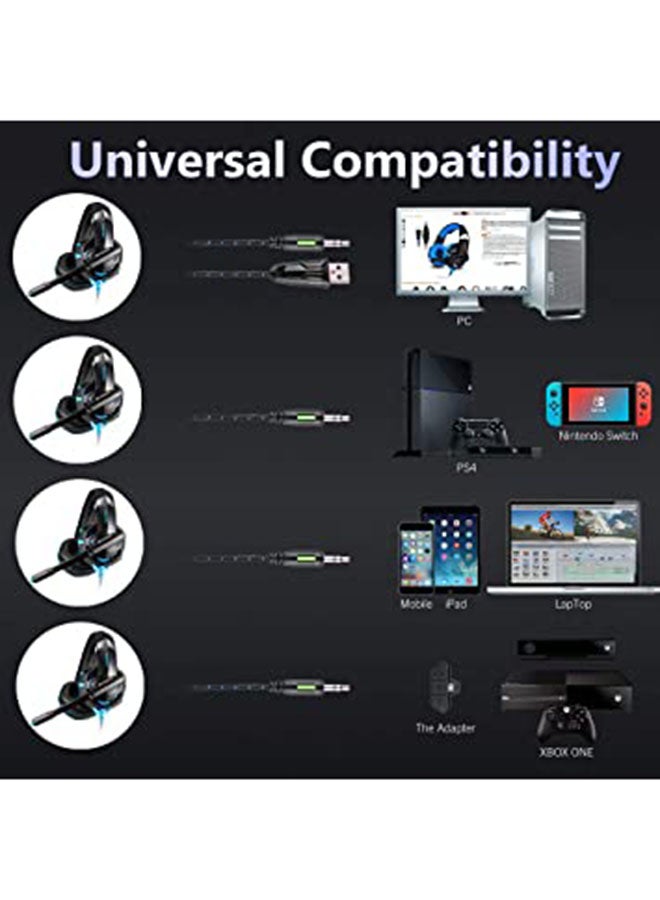 K2Pro Gaming Wired Headset With Microphone For PS4/PS5/XOne/XSeries/NSwitch/PC