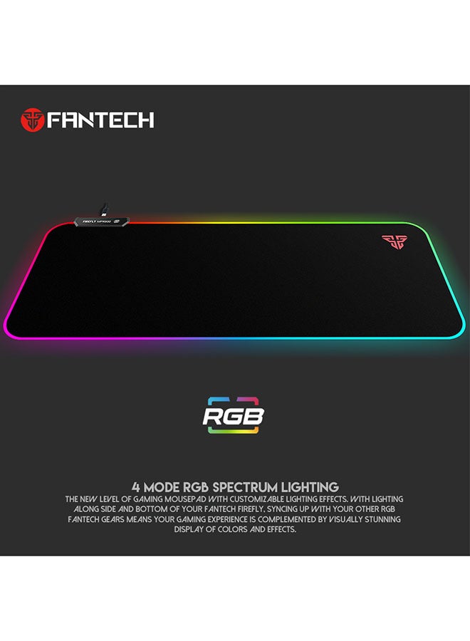 FANTECH - MPR800S FIREFLY MOUSE PAD | 14 Spectrum RGB Mode | Extended Size 80X30 | Rubber Base | Cloth Edition - Image 1